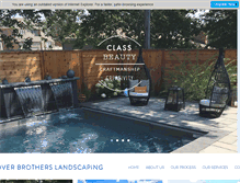 Tablet Screenshot of gloverbrotherslandscaping.com